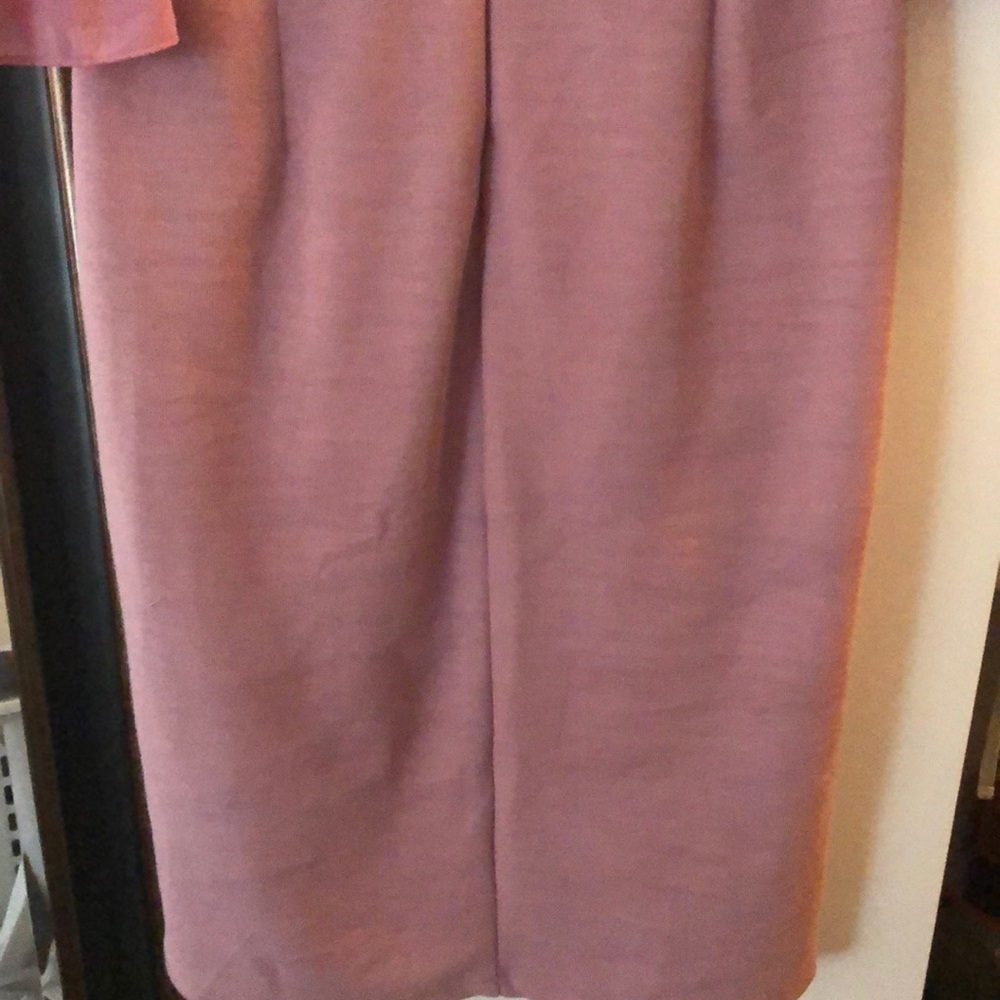 Pink Dress With Ruffle Sleeves - Picture 5 of 6